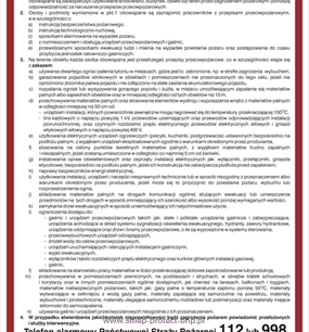 Instrukcje BHP i pierwszej pomocy