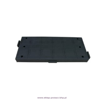 Próg segmentowy - czarny element środkowy 8 cm