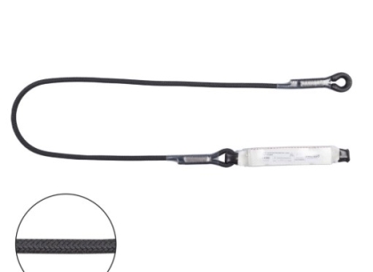 AW137/LB201 - Amortyzator bezpieczeństwa z regulowaną linką odporny na działanie czynników gorących bez zatrzaśników