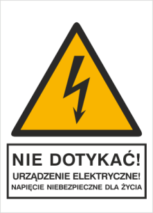 Nie dotykać - Znak elektryczny - HA024