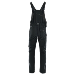 Czarno-szare spodnie ogrodniczki COMFORT WINTER - tył