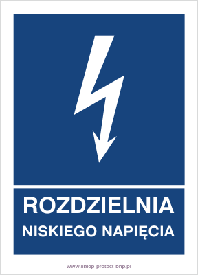 Rozdzielnia niskiego napięcia - Znak elektryczny - HG033