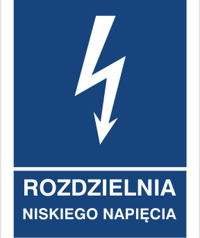 Rozdzielnia niskiego napięcia - Znak elektryczny - HG033