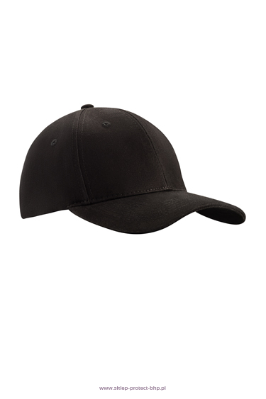 Czapka z daszkiem zamszowa czarna