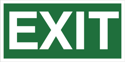 EXIT - Znak ewakuacyjny - AC004
