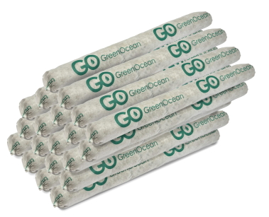 Sorbenty olejowe (rękawy sorpcyjne) GREEN OCEAN pochłaniające oleje wymiar 8cm x 1,2m / 20 sztuk, pochłaniają 120L