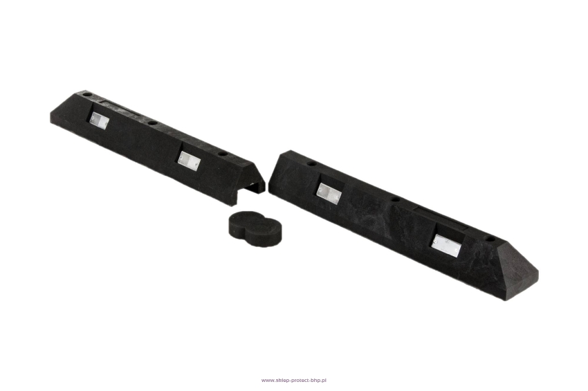 Czarny punktowy separator ruchu U-25b