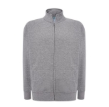 Szara bluza męska FULL ZIP JHK