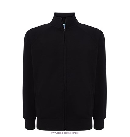Czarna bluza męska FULL ZIP JHK