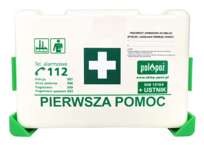 Apteczka pierwszej pomocy typ BD z wieszakiem, walizka - DIN13164