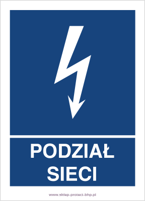 Podział sieci - Znak elektryczny - HG002