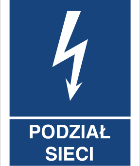 Podział sieci - Znak elektryczny - HG002