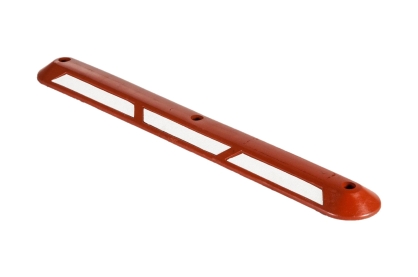 Separator rowerowy U-25b czerwony z białą taśmą