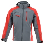 Czerwono-szara kurtka SOFTSHELL STANDARD PLUS