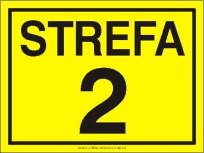 Strefa 2 - Znak ostrzegawczy. Znak informacyjny - NB003