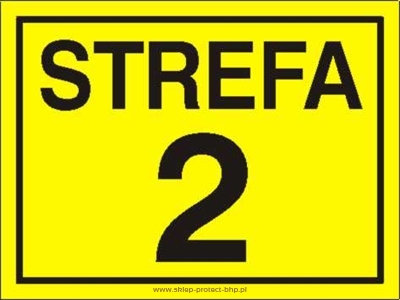 Znak ostrzegawczy, informacyjny NB003 - Strefa 2