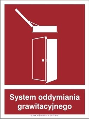 System oddymiania grawitacyjnego - Znak przeciwpożarowy - BC059