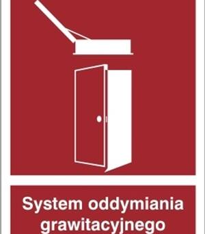 System oddymiania grawitacyjnego - Znak przeciwpożarowy - BC059