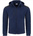 Granatowy męski polar FLRA 340 BUSHOOD PREMIUM