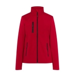 Czerwona damska kurtka SOFTSHELL JHK