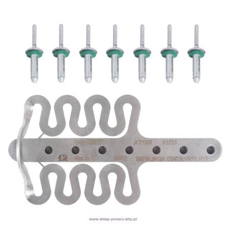 AT 198 001 - Punkt kotwiczenia do blachy trapezowej (punkt kotwiczenia + zestaw montażowy do blachy trapezowej 7 szt. )