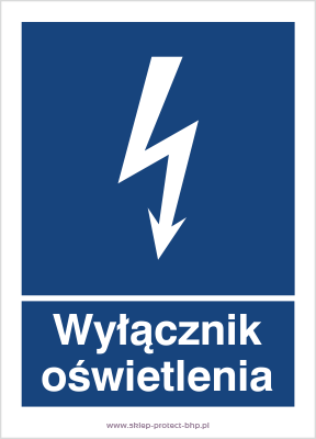 Wyłącznik oświetlenia - Znak elektryczny - HG028