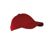 Czerwona CZAPKA 6p - ZAPIĘCIE NA RZEP JHK