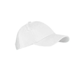 Biała CZAPKA 6p - ZAPIĘCIE NA RZEP JHK