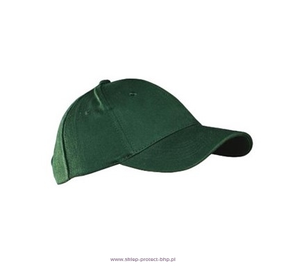Ciemnozielona CZAPKA 6p - ZAPIĘCIE NA RZEP JHK