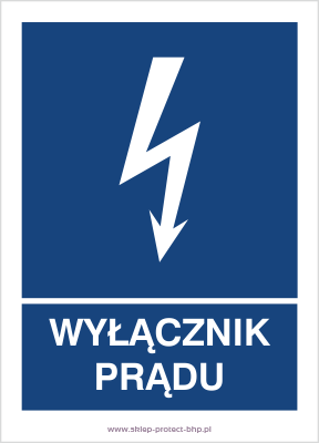 Wyłącznik prądu - Znak elektryczny - HG019