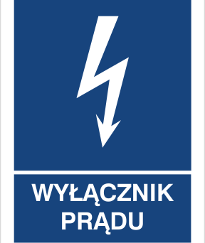 Wyłącznik prądu - Znak elektryczny - HG019