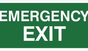 Emergency EXIT - Znak ewakuacyjny - AC002