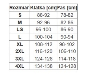 Krótkie spodenki KAJMAN - wymiary