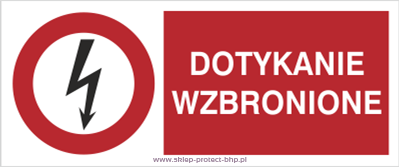 Dotykanie wzbronione - Znak elektryczny - HD008