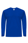 Niebieski T-SHIRT MĘSKI JHK TSRA 170 LS