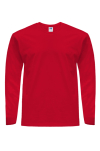 Czerwony T-SHIRT MĘSKI JHK TSRA 170 LS