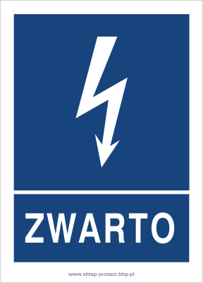 Zwarto - Znak elektryczny - HG004