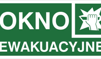 Okno ewakuacyjne - Znak ewakuacyjny - AC007