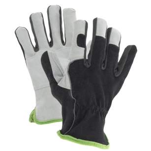Rękawice ze skóry licowej RSL005 HEAVYGRIP Czarny Szary