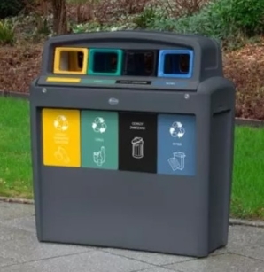 Pojemnik modułowy do segregacji czterech frakcji odpadów Nexus Evolution City Quattro