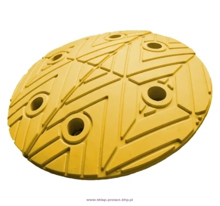 Żółty punktowy próg podrzutowy