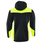 Czarno-żółta softshell COMFORT PLUS - tył