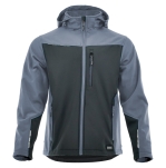 Czarno-szara softshell COMFORT PLUS - przód