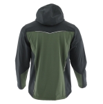 Oliwkowo-czarna softshell COMFORT PLUS - tył