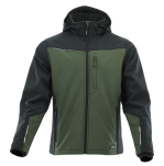 Oliwkowo-czarna softshell COMFORT PLUS - przód