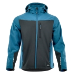 Niebiesko-czarna softshell COMFORT PLUS - przód