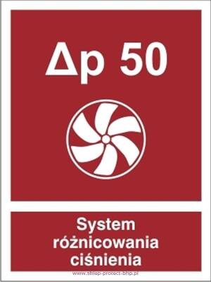 System różnicowania ciśnienia - Znak przeciwpożarowy - BC058