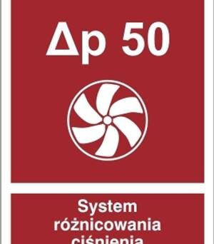 System różnicowania ciśnienia - Znak przeciwpożarowy - BC058