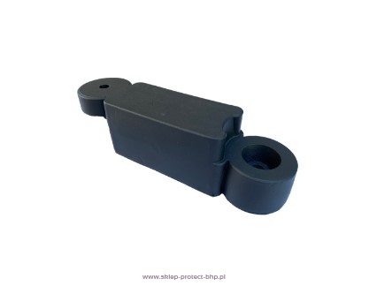 Czarny separator łańcuchowy PVC