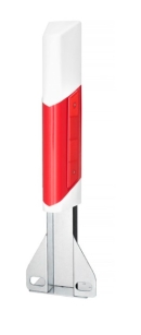 Słupek prowadzący U-1b trapezowy/bariery stalowe odblaskowy